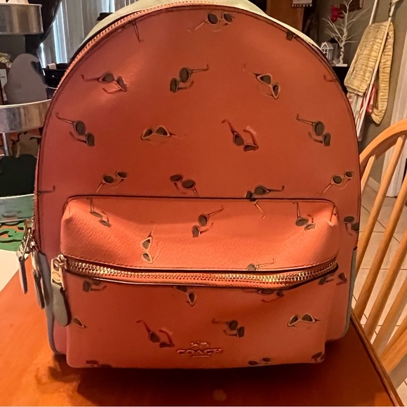 Coach Medium Charlie Backpack w/ Sunglasses Print Perfect for spring / summer - Picture 2 of 16